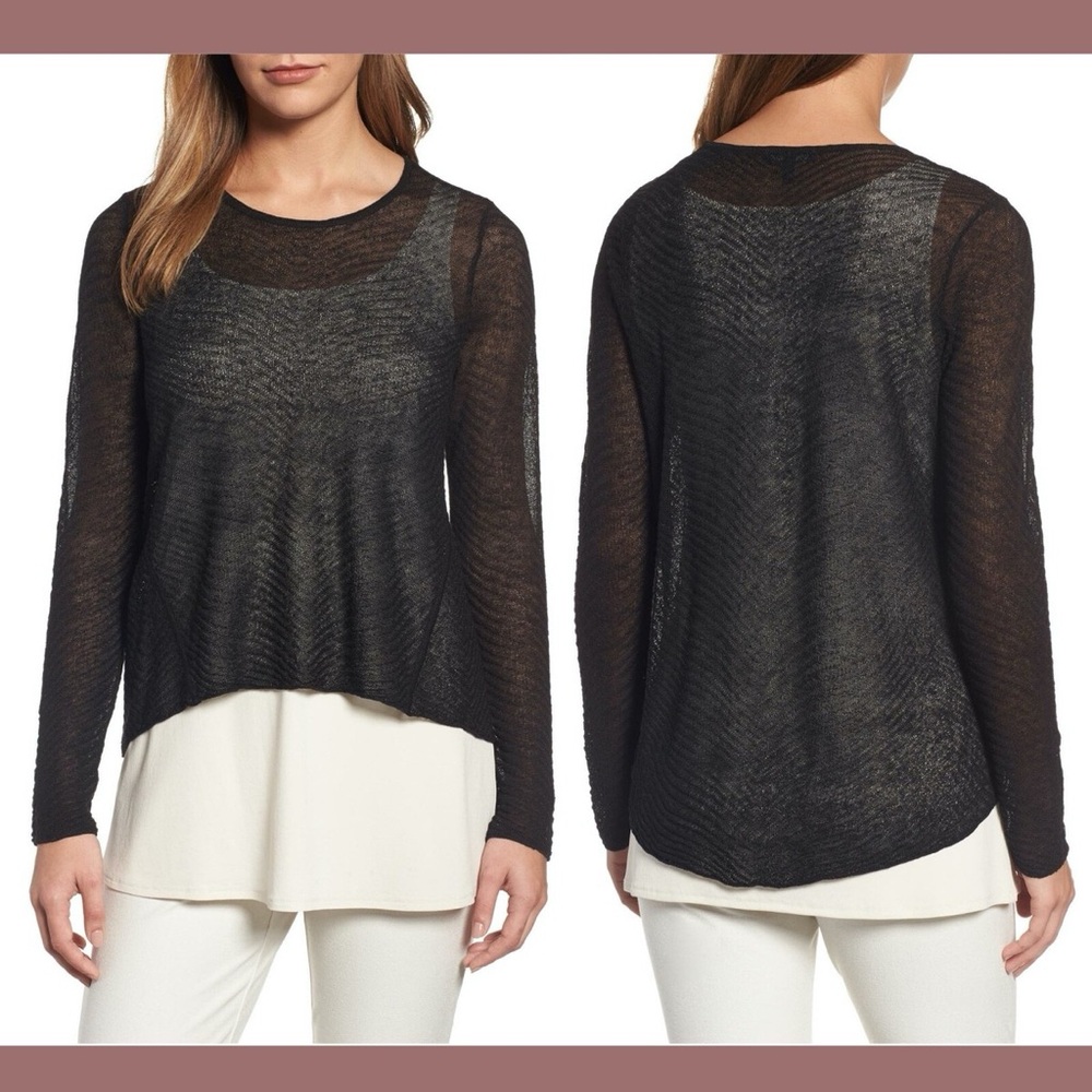 EILEEN FISHER HEMP BLEND LONGSLEEVE